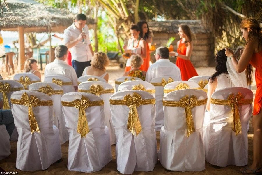 Maldives Island Wedding Setup